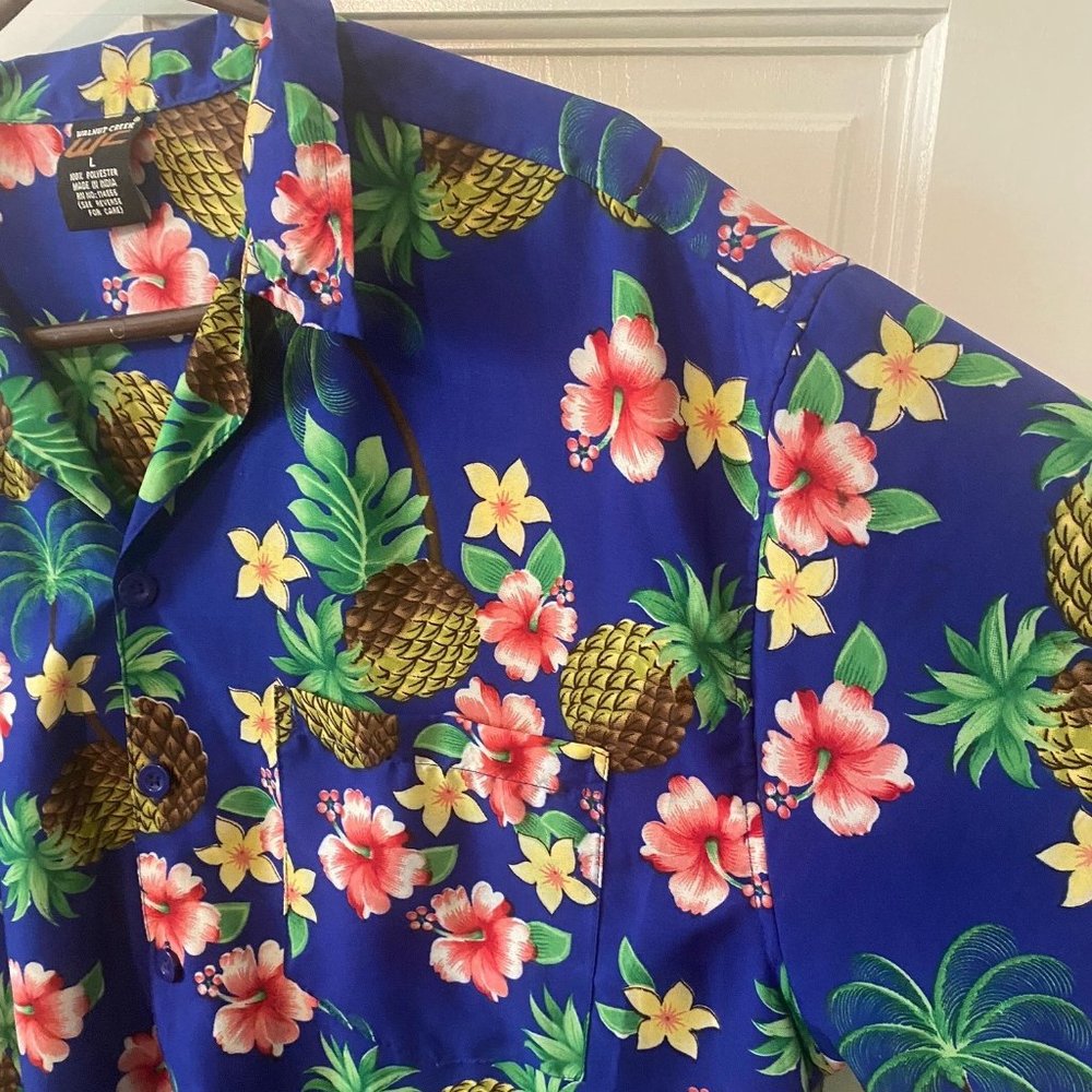 Walnut Creek Men's Hawaiian Tropical Shirt Size L
